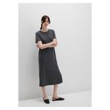 Mavi Antrasit (TENCEL™) Modal Karışımlı Midi Elbise 1310777-70095