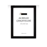Mavi Ay Tasarım A4 Belgelik 1. Sınıf Siyah Çerçeve (22mm)