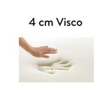 Mavi Ay Yatak Ecotopper - 4 Cm %100 Visco Hafızalı Soft Sünger Yatak Pedi