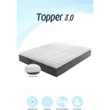 Mavi Ay Yatak Topper 3.0 - Sert Ortopedik Yatak Pedi - Yatak Sertleştirici - Yıkanabilir Fermuarlı Kılıflı - 90 x 190 cm