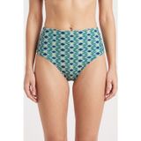 Mavi Azure Yüksek Bel Tek Alt Bikini