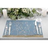 Mavi Bahçe Kumaş Amerikan Servis 4'lü Set 35X50CM - 35 x 50 cm - Çok Renkli