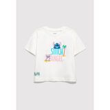 Mavi Baskılı Kırık Beyaz Kız Çocuk T-Shirt M7610449-70057 - 3 - 4 Yaş