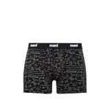 Mavi Baskılı Siyah Boxer 0910049-85857 Siyah-85857 XL