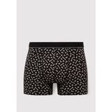 Mavi Baskılı Siyah Boxer 0910444-85857 - XL