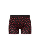 Mavi Baskılı Siyah Boxer 0911307-900