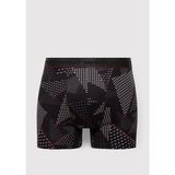 Mavi Baskılı Siyah Boxer 0912177-900 - 2XL
