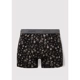 Mavi Baskılı Siyah Boxer 091719-900 - Siyah-900