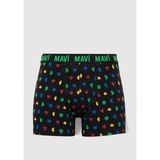 Mavi Baskılı Siyah Boxer 092259-900 - Siyah-900