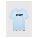 Mavi Baskılı Tişört Loose Fit / Bol Rahat Kesim 6610412-70817