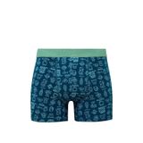 Mavi Baskılı Yeşil Boxer 091119-71923 Yeşil-71923 L