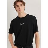Mavi Batman Baskılı Siyah Tişört 066878-900 - XL