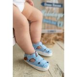 Mavi Bebek Cırt Cırtlı Sandalet Patik İlk Adım Ayakkabısı
