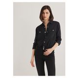 Mavi Betty Gold Klasik Antrasit Jean Gömlek Fitted / Vücuda Oturan Kesim -87811 1210818