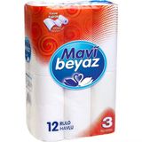 Mavi Beyaz 12 Li 3 Katlı Kağıt Havlu Ultra Emici