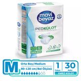 Mavi Beyaz 30 Adet M Emici Külot