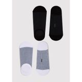 Mavi - Beyaz Babet Çorabı 0910517-620 Beyaz