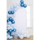 Mavi Beyaz Balon Zincir Set - Mavi - Beyaz