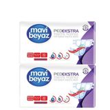 Mavi Beyaz Büyük 60 Adet Ped Ekstra Tekstil Yüzeyli Yetişkin Bel Bantlı Hasta Bezi
