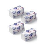 Mavi beyaz Çok Amaçlı Kağıt Havlu 800 Yaprak – UV Teknolojisiyle Sterilize, %100 Selüloz, 2 Katlı (4 Paket)