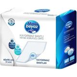 Mavi Beyaz Kaydırmaz Yatak Koruyucu Örtü 60X90 30'lu 1 Paket