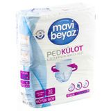 Mavi Beyaz Külot 30'Lu Large Yetişkin Hasta Alt Bezi