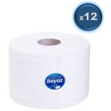 Mavi Beyaz Mini Jumbo Tuvalet Kağıdı 12 Li Pk (4Kg) Çek-Sil İçten Çekmeli Tuvalet Kağıdı (ÜK-141002)