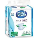 Mavi Beyaz Orta Boy 30 Adet Ped Külot Yetişkin Bezi