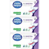 Mavi Beyaz Ped Ekstra Tekstil Yüzeyli Büyük 90 Adet Yetişkin Bel Bantlı Hasta Bezi