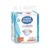 Mavi Beyaz Ped Külot Giyilebilir Hasta Bezi - XL