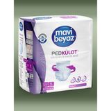Mavi Beyaz Ped Külot - L - 8 Adet (000)