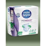 Mavi Beyaz Ped Külot - M - 9 Adet (000)
