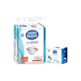 Mavi Beyaz Pedkülot Emici Külot Hasta Bezi XL Ekstra Büyük 30 Adet + Yatak Koruyucu Örtü 60x90 cm 30 Adet Seti