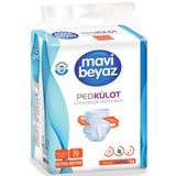 Mavi Beyaz Pedkulot Giyilebilir Hasta Bezi, XL Ekstra Büyük, 120-170 cm, 30'lu Paket