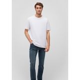 Mavi Bisiklet Yaka Beyaz Basic Tişört Loose Fit/Bol Rahat Kesim 0611596-620 Beyaz-620 XL