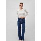 Mavi Bisiklet Yaka Ekru Crop Kazak 1710474-70057 - XS - Beyaz-70057