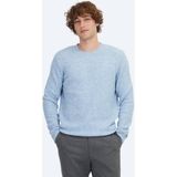 Mavi Bisiklet Yaka Jakarlı Yün Karışımlı Triko Kazak - 3XL