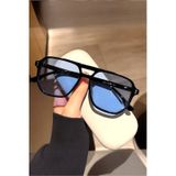 Mavi Camlı Uv400 Korumalı Unisex Güneş Gözlüğü Çok Renkli