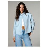 Mavi Carlia Classic Denim Açık Jean Gömlek Crop / Kısa Kesim 1210924-A1586