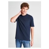 Mavi Cepli Lacivert Basic Tişört Loose Fit / Bol Rahat Kesim -70490 066248