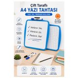 Mavi Çift Taraflı Yazı Tahtası 1 Adet Keyroad 20X30 Cm Plastik Kolay Silinebilir Beyaz Yazı Tahtası Büro Etkinlik