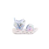 Mavi Cırtlı Işıklı Kız Bebek Sandalet 018129 B