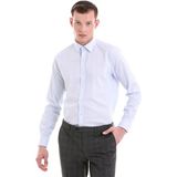 Mavi Comfort Fit Desenli 100% Pamuklu Slim Yaka Uzun Kollu Spor Gömlek | XS