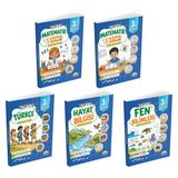 Mavi Deniz 2027 3. Sınıf Keşif Yolu Matematik + Türkçe + Hayat Bilgisi + Fen Bilimleri Temel Eğitim Seti 5 Kitap Maarif