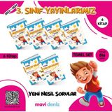 Mavi Deniz Yayınları 3. Sınıf Temel Eğitim Seti Etkinliklerle Çalışma Yaprakları 2023/2