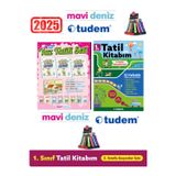 Mavi Deniz Yayınları Mavi Deniz 2025 1.Sınıf Yaz Tatil Seti 12 Kitap+Tudem 1.Sınıf Yaz Tatil 12 Haftalık Tatil Seti+Kalem