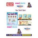 Mavi Deniz Yayınları Mavi Deniz 2025 2.Sınıf Yaz Tatil Seti 12 Kitap+Öğretmen Evde 2.Sınıf Yaz Tatil Seti+Kalem