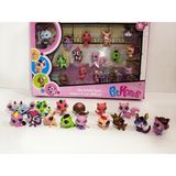 Mavi Düşler Minişler Ailesi 15 Parça Minişler - Littlest Pet Homes Minişler - Petshops Ailesi - 17 Pembe