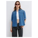 Mavi Edition Indigo Mavisi Jean Gömlek Boxy Fit 1221024-A3166