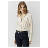 Mavi Ekru %100 İpek Gömlek Slim Fit / Dar Kesim 1211269-70053